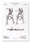 Patent of pruning shears (1884) (Pack of 2 prints)