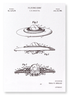 Patent of flying disc (1980) (Pack of 2 prints)