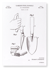 Patent of garden tool handle trowel (1966) (Pack of 2 prints)