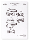 Patent of reversible bow tie (1923 (Pack of 2 prints)