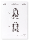 Patent of R2-D2 (1979) (Pack of 2 prints)