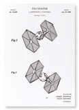 Patent of tie fighter (1980) (Pack of 2 prints)