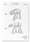 Patent of AT-AT walker (1982) (Pack of 2 prints)