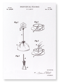 Patent of individual tea bag (1928) (Pack of 2 prints)