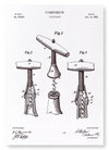 Patent of corkscrew (1883) (Pack of 2 prints)