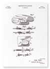 Patent of artist's palette (1950) (Pack of 2 prints)