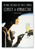 Classy and fabulous (Pack of 2 prints)