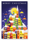 Christmas snow city (Pack of 2 prints)