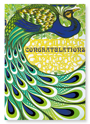 Congratulations peacock (Pack of 2 prints)