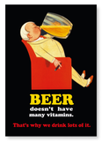 Drink lots of beer (Pack of 2 prints)