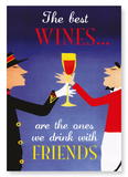 Wine with friends (Pack of 2 prints)