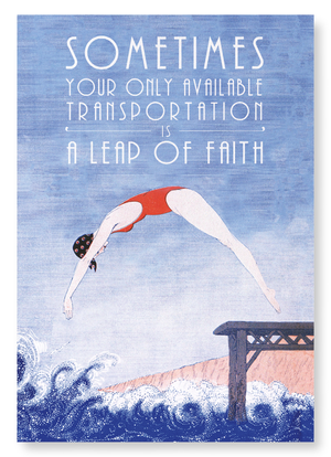 A leap of faith (Pack of 2 prints)