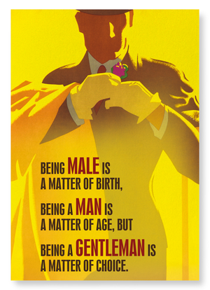 Being a gentleman is a choice (Pack of 2 prints)