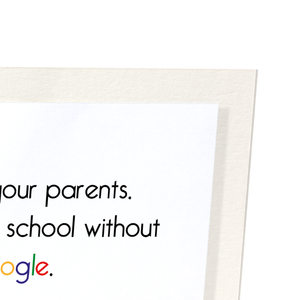 Parents and google (Pack of 2 prints)