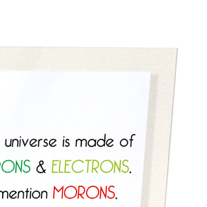 Universe and morons (Pack of 2 prints)