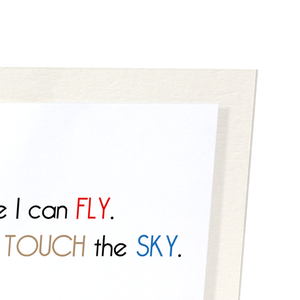 I believe I can fly (Pack of 2 prints)