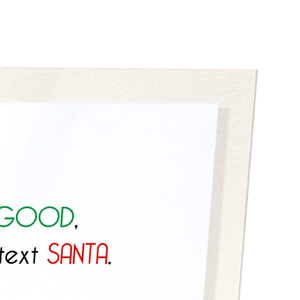 Text santa (Pack of 2 prints)