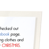 Santa checked facebook (Pack of 2 prints)