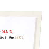 Fit in santa's bag (Pack of 2 prints)