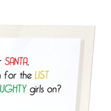 Santa's naughty list (Pack of 2 prints)