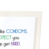 Friends and condoms (Pack of 2 prints)