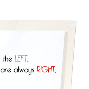 Men to the left (Pack of 2 prints)