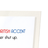 British accent dog (Pack of 2 prints)