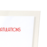 Congratulations from mr pug (Pack of 2 prints)