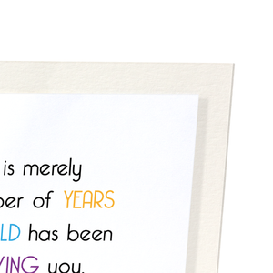 Age is merely a number (Pack of 2 prints)