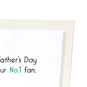 Father's day no.1 fan (Pack of 2 prints)