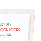 Dad's good looks (Pack of 2 prints)