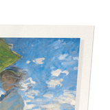 Lady with a parasol by monet : 2 prints