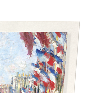 La rue montorgueil in paris by monet : 2 prints