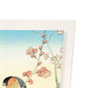 Bullfinches on flowering plum tree (Pack of 2 prints)