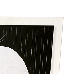 Egret in the rain (Pack of 2 prints)