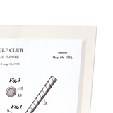 Patent of golf club (1910) (Pack of 2 prints)