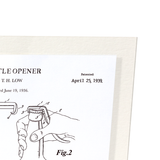 Patent of bottle opener (1939) (Pack of 2 prints)