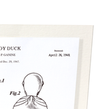 Patent of toy duck (1949) (Pack of 2 prints)