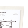 Patent of corkscrew (1898) (Pack of 2 prints)