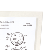 Patent of cocktail shaker (1937) (Pack of 2 prints)