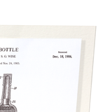 Patent of bottle (1906) (Pack of 2 prints)