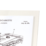 Patent of audio cassette (1974) (Pack of 2 prints)