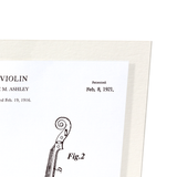 Patent of violin (1921) (Pack of 2 prints)