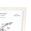 Patent of saxophone (1936) (Pack of 2 prints)