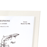 Patent of saxophone (1936) (Pack of 2 prints)