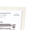 Patent of type writing machine (1889) (Pack of 2 prints)