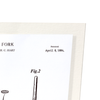 Patent of fork (1884) (Pack of 2 prints)