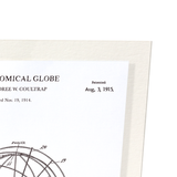 Patent of astronomical globe (1915) (Pack of 2 prints)