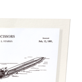 Patent of scissors (1881) (Pack of 2 prints)