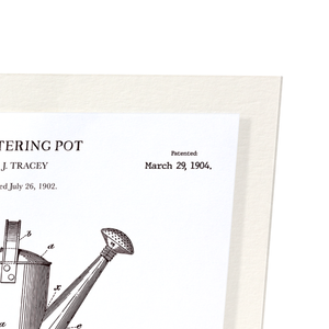 Patent of watering pot (1904) (Pack of 2 prints)